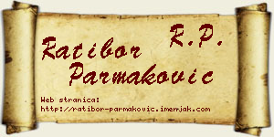 Ratibor Parmaković vizit kartica